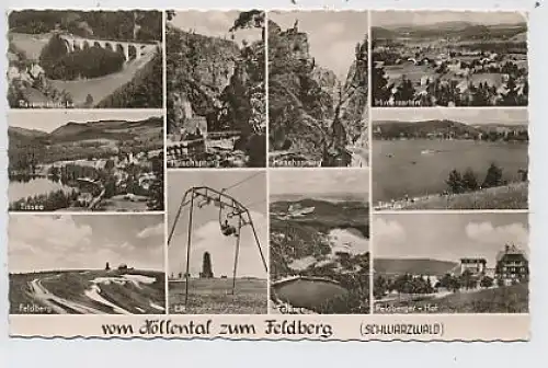 Vom Höllental zum Feldberg Mehrbildkarte gl1957 36.414