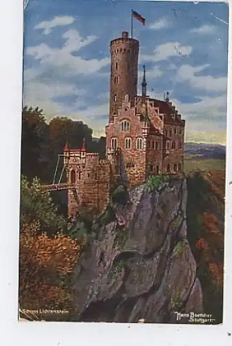 Schloß Lichtenstein mit Zugbrücke gl1925 41.588