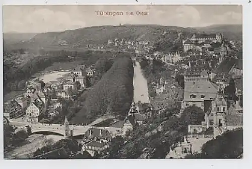 Tübingen, Ansicht von Osten gl1908 33.684