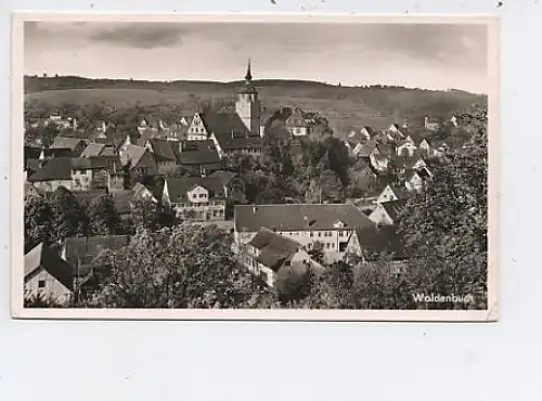 Waldenbuch Württ. Ansicht mit Kirche gl~1930? 41.496