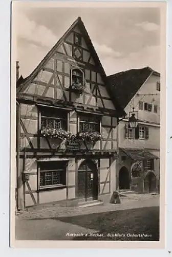 Marbach a.N. Schillers Geburtshaus Fotokarte ngl 32.227