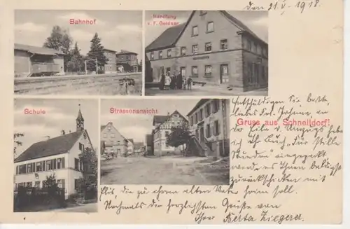 Schnelldorf Bahnhof Handlung F. Geldner glca1920 72.934