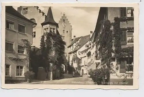 Meersburg Marktplatz mit Obertor gl1938 33.090