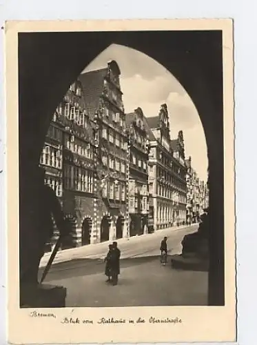 Bremen Blick v.Rathaus in d.Obernstraße gl1942 41.184
