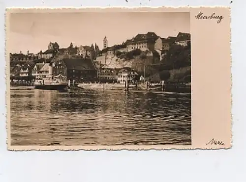 Meersburg Uferpartie Schiff gl1934 39.929