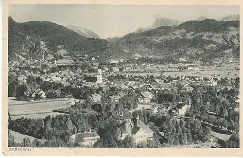 Garmisch gegen Karwendel gl~1925? C2223