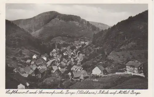 Zorge Südharz Blick auf Mittel-Zorge gl1955 65.134