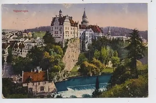 Sigmaringen Schloss u. Gesamtansicht gl1919 32.642