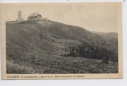 Feldberg Neuer Turm mit Gasthaus gl1921 32.855