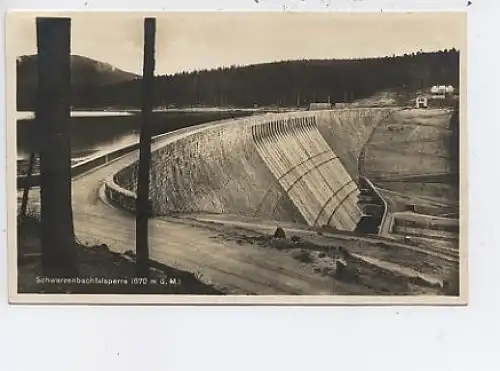 Schwarzenbachtalsperre Fotokarte ngl 14.141