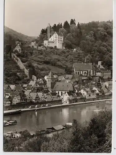 Burg Hirschhorn Schloss-Hotel Fotokarte ngl 32.871