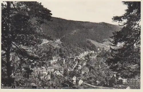 Wildbad Blick von der Paulinenhöhe gl1937 73.437