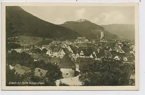 Urach mit Ruine Hohen-Urach ngl 33.394