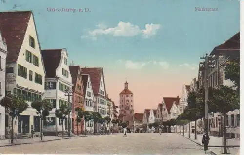 Günzburg a.D. Marktplatz gl1925 73.646