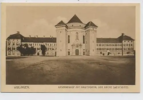 Wiblingen Kasernenhof Hauptportal Kirche ngl 32.549