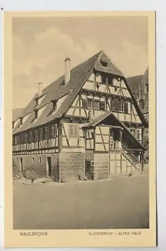 Maulbronn, Klosterhof - altes Haus ngl 34.064