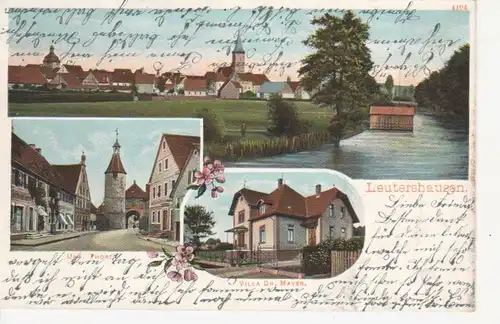 Leutershausen, Villa Dr.Mayer,unteres Tor gl1906 73.940