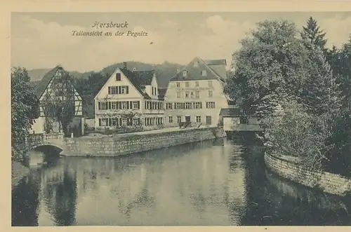 Hersbruck Teilansicht an der Pegnitz ngl 121.661