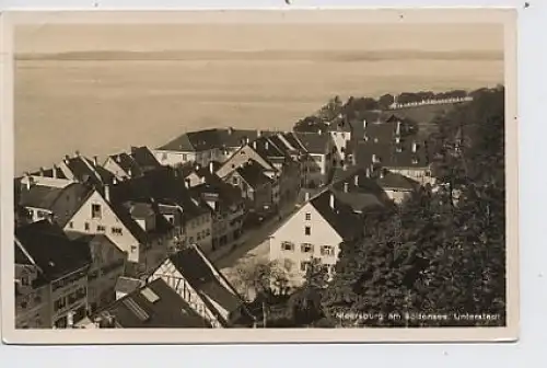 Meersburg Unterstadt und See Fotokarte ngl 33.087