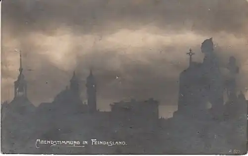 1.WK Abendstimmung in Feindesland feldpgl1917 19.995