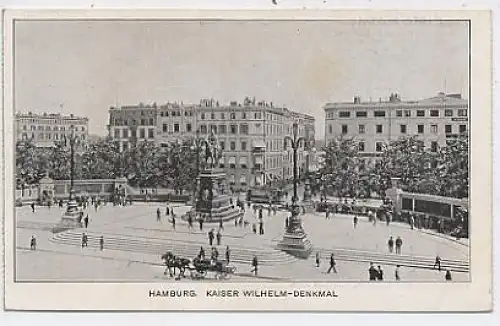 Hamburg / Kaiser Wilhelm-Denkmal ngl 37.349