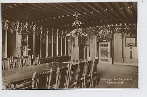 Überlingen a.B. Rathaus-Saal Fotokarte ngl 32.644