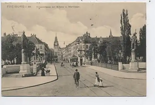 Freiburg i.Br. Kaiserstraße Straßenbahn gl1906 41.785