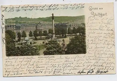 Stuttgart, Schlossplatz gl1903 33.890