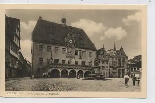 Heilbronn Marktplatz mit Rathaus ngl 33.420