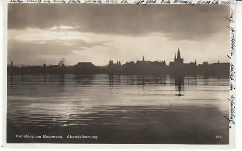 Konstanz a.Bodensee Abendstimmung gl1930 26.710