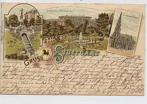 Stuttgart, Mehrbildkarte gl1897 33.696