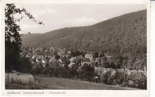 Unterreichenbach Schwarzwald Teilansicht gl1954 27.008