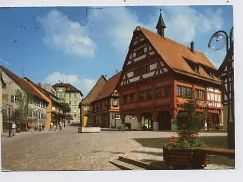 Plochingen Marktplatz Altes Rathaus gl1986 32.989