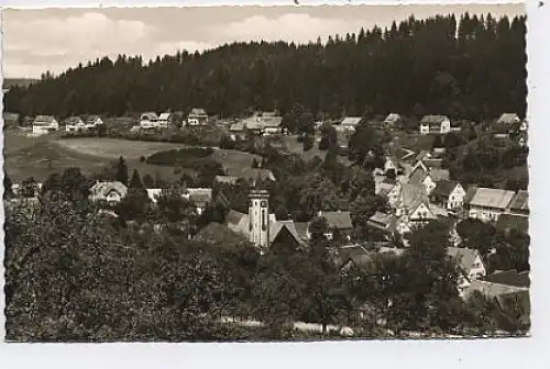 Betzweiler über Freudenstadt-Teilansicht gl1966 37.874