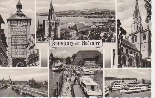 Konstanz Mehrbildkarte Fotokarte gl1955 73.310