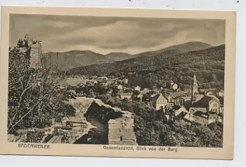 Badenweiler, Blick von der Burg ngl 33.868