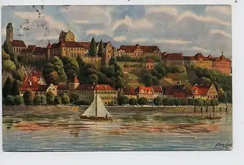 Meersburg, Künstlerkarte von V. Marschall gl1925 33.911