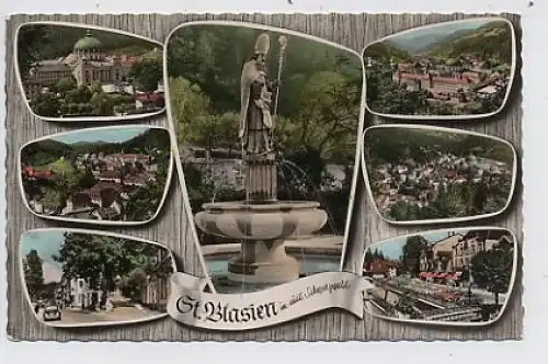 St. Blasien im südl. Schw.-Teilansichten gl1960 34.083