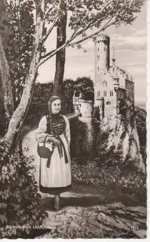 Lichtenstein Schloss und Bärbele gl1950 73.341