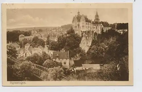 Sigmaringen Schloss Gesamtansicht gl1924 33.190