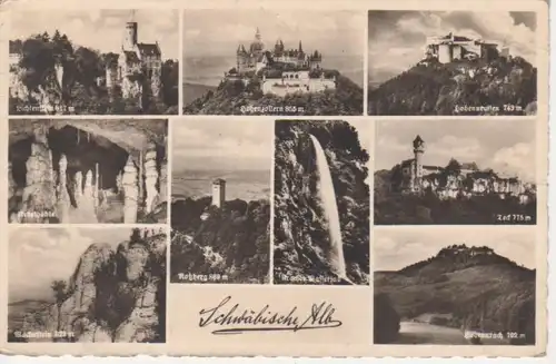 Schwäbische Alb Mehrbildkarte feldpgl1940 73.368
