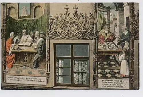 Ulm Gemälde am Rathaus ngl 33.039