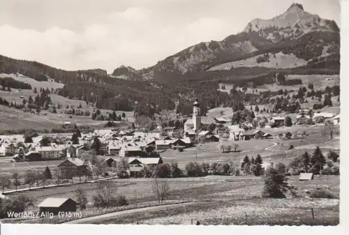 Wertach Gesamtansicht mit Grünten Fotokarte ngl 73.480