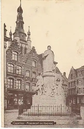 Courtrai Monument de Haerne ngl B9889