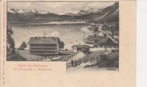 Urfeld a. Walchensee mit Karwendel ngl 73.484