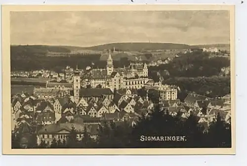 Sigmaringen Ansicht von oben ngl 37.476