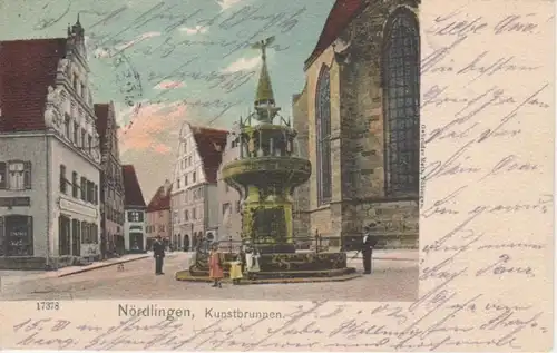 Nördlingen Kunstbrunnen glca.1900 73.664