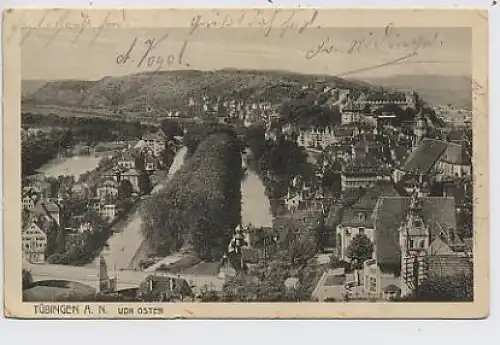 Tübingen Ansicht von Osten feldpgl1917 34.434