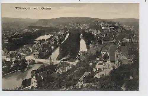 Tübingen Ansicht von Osten gl1914 34.445