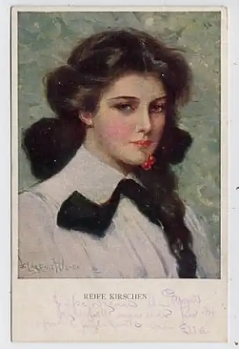 Porträt Dame: Reife Kirschen gl1917 33.361